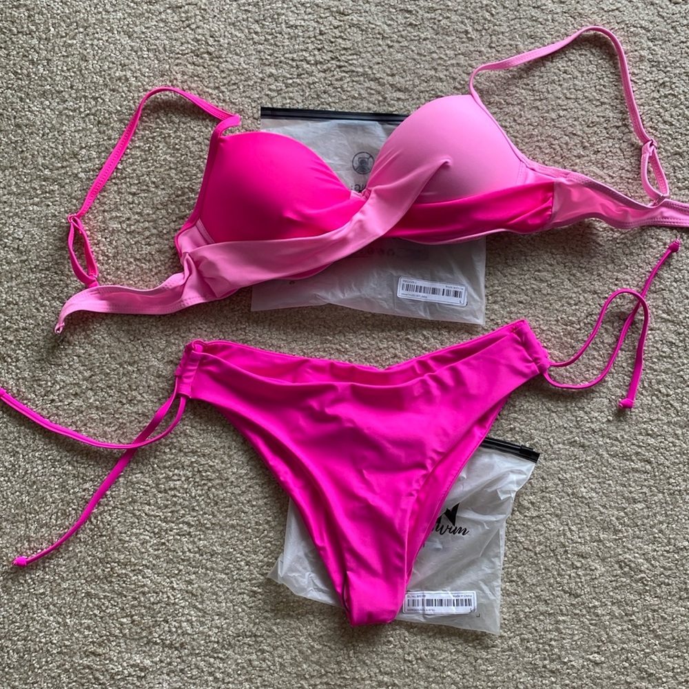 🟡BOGO NWT Shein Pink Swimsuit